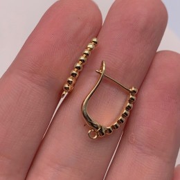 Швензы, латунь, цвет золото, размер 18х12 мм 17855