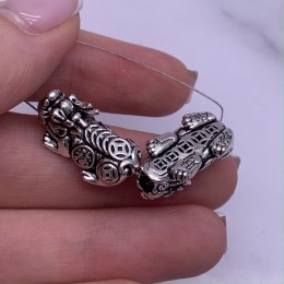 Пияо №53, Серебро, 22х10 мм, цена за 1 шт