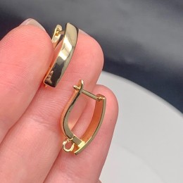 Швензы, латунь, цвет золото, размер 18х12 мм 17857