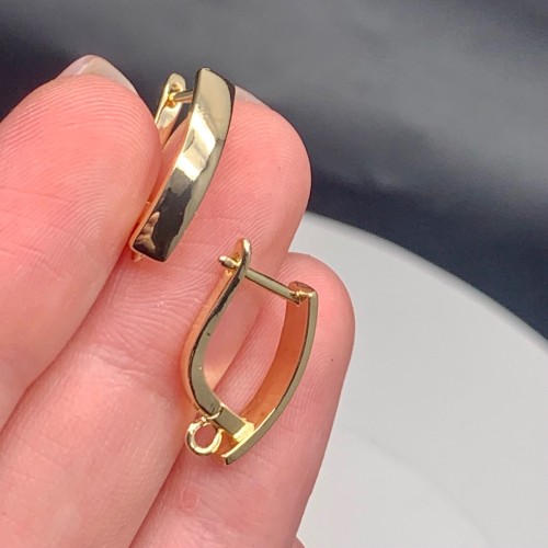 Швензы, латунь, цвет золото, размер 18х12 мм 17857