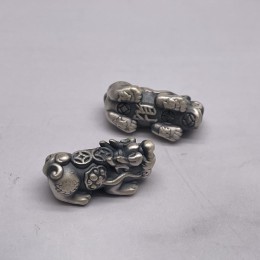 Пияо №52, Серебро, 23х11 мм, цена за 1 шт.