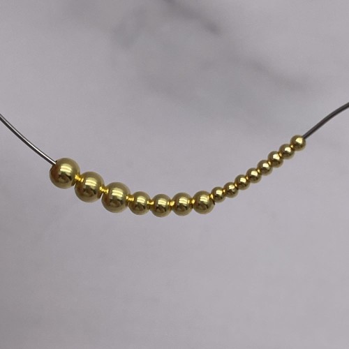 Бусина гладкая, разделитель, модель SS 925, покрытие позолота, размер 2 мм, цена за 30 шт.