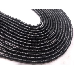 Каменные бусины, Агат, черный,  шайба, 4х2 мм, длина нити 38 см