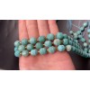 Каменные бусины, Амазонит, ювелирная огранка 10х8,5 мм, длина нити 38 см