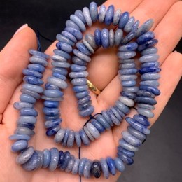 Каменные бусины, Содалит, фриформы, 11х4 мм, длина нити 38 см