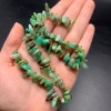 Каменные бусины, Хризопраз, фриформы, 15х4 мм, длина нити 38 см