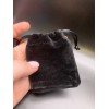 Мешочек, велюр, размер 8,5х7 см, чёрный