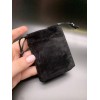 Мешочек, велюр, размер 8,5х7 см, чёрный