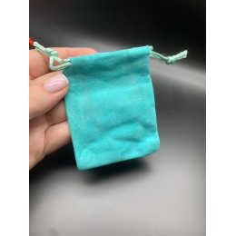 Мешочек, велюр, размер 8,5х7 см, Тиффани