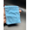 Мешочек, велюр, размер 8,5х7 см, голубой