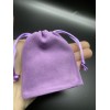Мешочек, велюр, размер 8,5х7 см, сиреневый