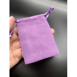 Мешочек, велюр, размер 8,5х7 см, сиреневый