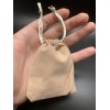 Мешочек, велюр, размер 8,5х7 см, бежевый