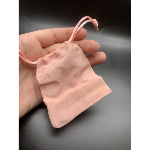 Мешочек, велюр, размер 8,5х7 см, розовый