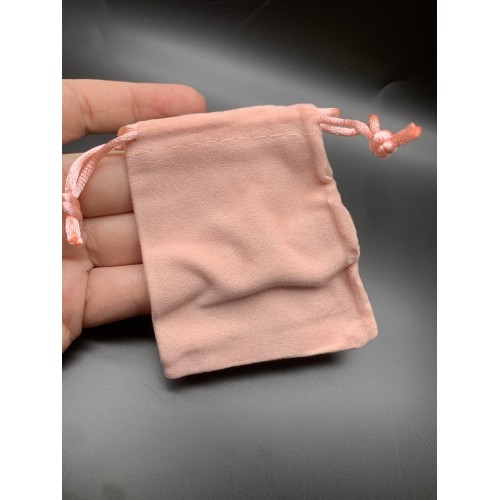 Мешочек, велюр, размер 8,5х7 см, розовый