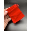 Мешочек, бархат, размер 8,5х7 см, красный