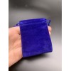 Мешочек, бархат, размер 8,5х7 см, синий