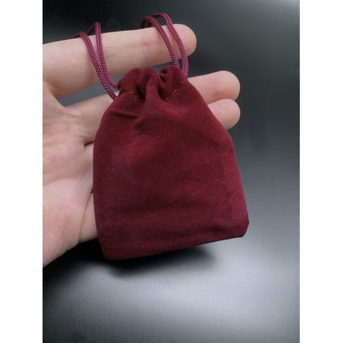Мешочек, бархат, размер 8,5х7 см, бордовый