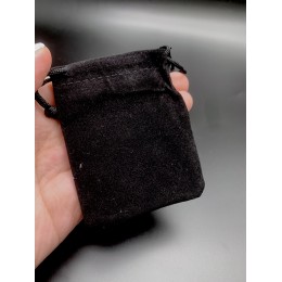 Мешочек, бархат, размер 8,5х7 см, черный
