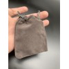 Мешочек, бархат, размер 8,5х7 см, темно-серый