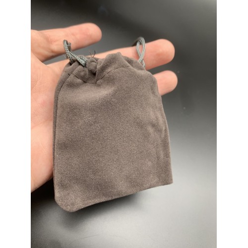 Мешочек, бархат, размер 8,5х7 см, темно-серый