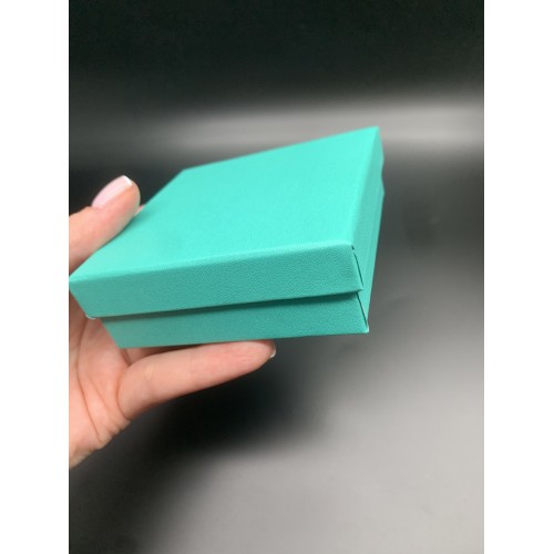 Подарочная коробочка, с ложементом, картонная, Тиффани, размер 90х90х30 мм