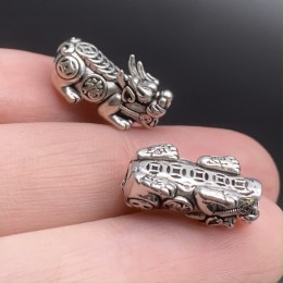 Пияо №7, серебро тайское, размер 18 х 7 мм, 1 шт