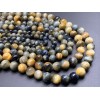 Каменные бусины, Тигрово-соколиный глаз, шарик гладкий, размер 6 мм, длина нити 38 см