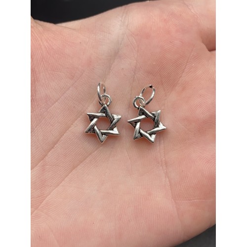 Подвеска "Звезда Давида", тайское серебро, размер 18х12 мм, цена за 1 шт.