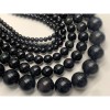 Каменные бусины, Обсидиан радужный, шарик гладкий, 4 мм, длина нити 38 см