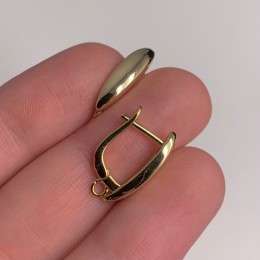 Швензы, латунь, цвет золото, размер 19х12 мм