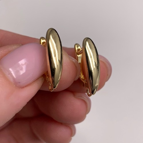 Швензы, латунь, цвет золото, размер 19х12 мм