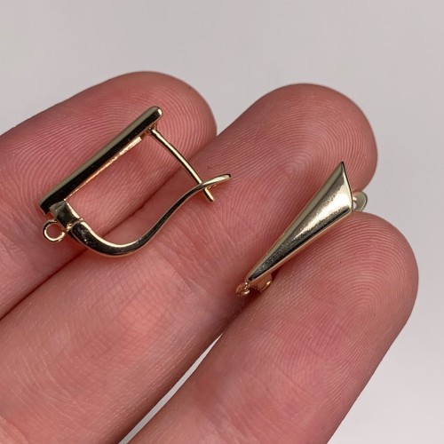 Швензы, латунь, цвет золото, размер 17х11 мм