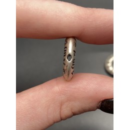 Бусина, из серебра 925 , Мантры, 17х4 мм, цена за шт