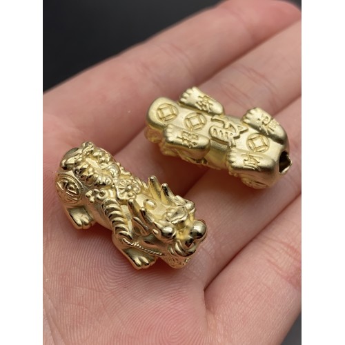 Пияо №20, Серебро, с позолотой, 26х11 мм, цена за 1 шт