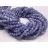 Каменные бусины, Танзанит, люкс, шарик огранка, 4 мм, длина нити 38 см