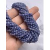 Каменные бусины, Танзанит, люкс, шарик огранка, 4 мм, длина нити 38 см
