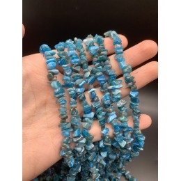 Каменные бусины, Апатит, крошка, фриформы, 8х6 мм, длина нити 78 см