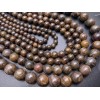 Каменные бусины, Бронзит, шарик гладкий, 6-6,5 мм, длина нити 38 см