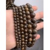 Каменные бусины, Бронзит, шарик гладкий, 10-10,5 мм, длина нити 38 см