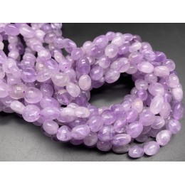 Каменные бусины, Аметист, лавандовый, фриформы, 11х8 мм, длина нити 38 см