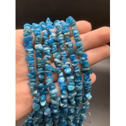 Каменные бусины, Апатит, крошка, фриформы, 7х4 мм, длина нити 38 см