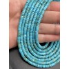 Каменные бусины, Турквенит, голубой, шайба, 4х2 мм, длина нити 38 см