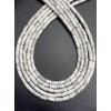 Каменные бусины, Говлит натуральный (т.н. Кахолонг), трубочки, 4х2 мм, длина нити 38 см