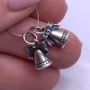 Подвеска, "Колокольчик", тайское серебро, размер 14,5х9 мм, цена за 1 шт.