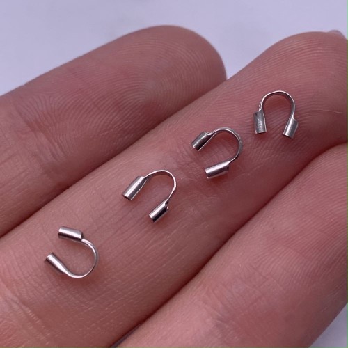 Протектор, серебро 925, родированное, 5 мм, цена за 10 шт