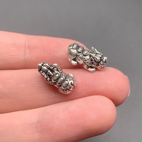 Пияо №48, серебро тайское, размер 20х9 мм, 1 шт