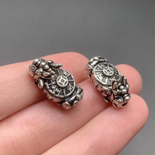 Пияо №10, тайское серебро, размер 21х11 мм, цена за 1 шт.