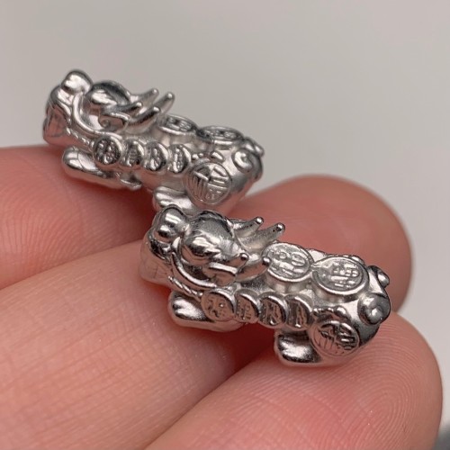 Пияо №23, Серебро, 27х10 мм, цена за 1 шт