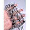 Каменные бусины, Турмалиновый Кварц, фриформы, 12х8 мм, длина нити 38 см